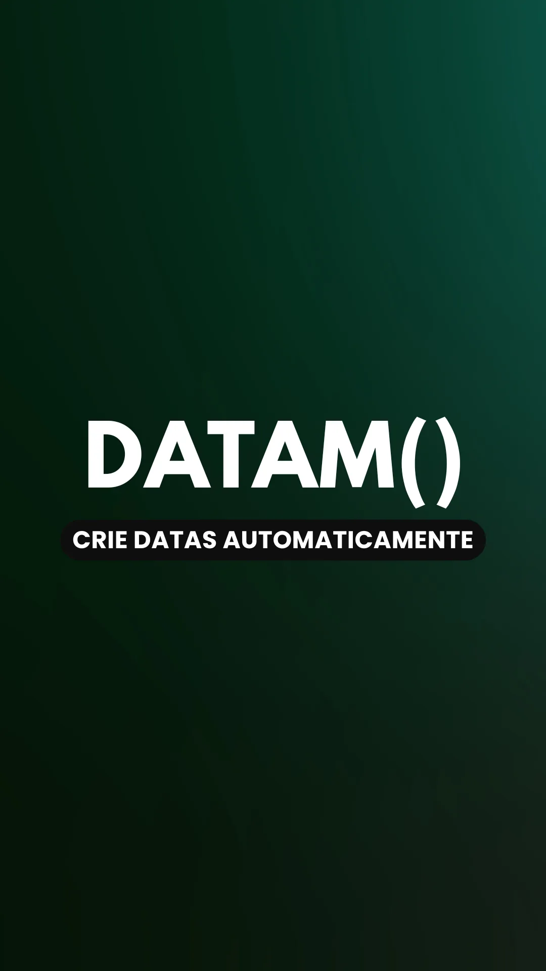 Capa do vídeo: Função DATAM(): avance ou subtraia meses de uma data automaticamente