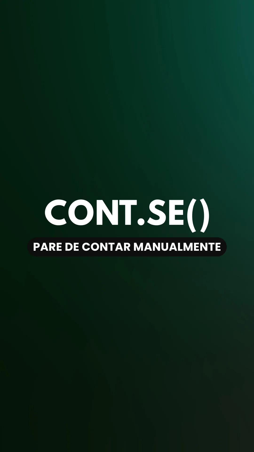Capa do vídeo: Função CONT.SE(): conte quantas vezes um item aparece na planilha