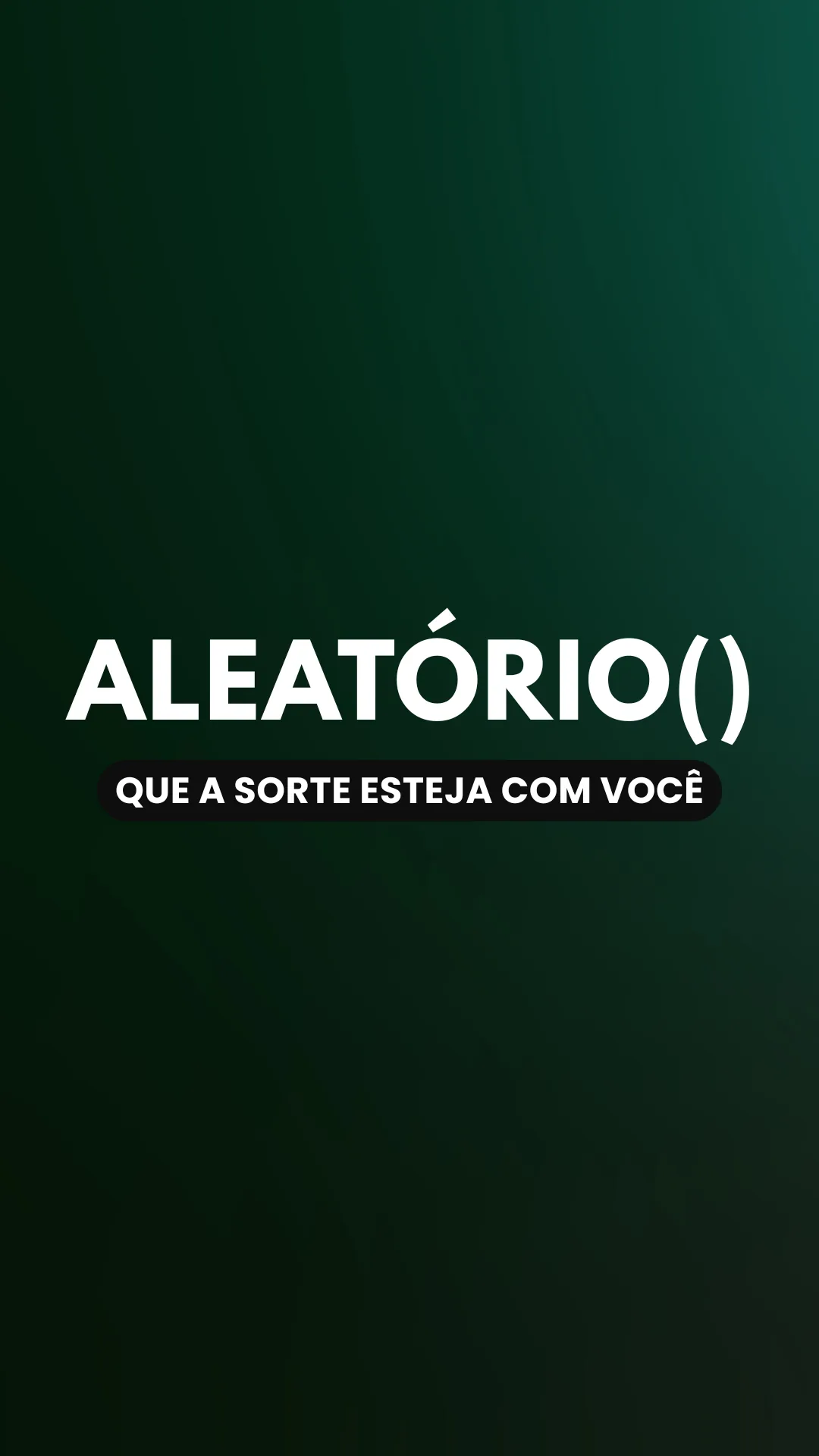 Capa do vídeo: Função ALEATÓRIO(): gere números aleatórios com e sem decimais