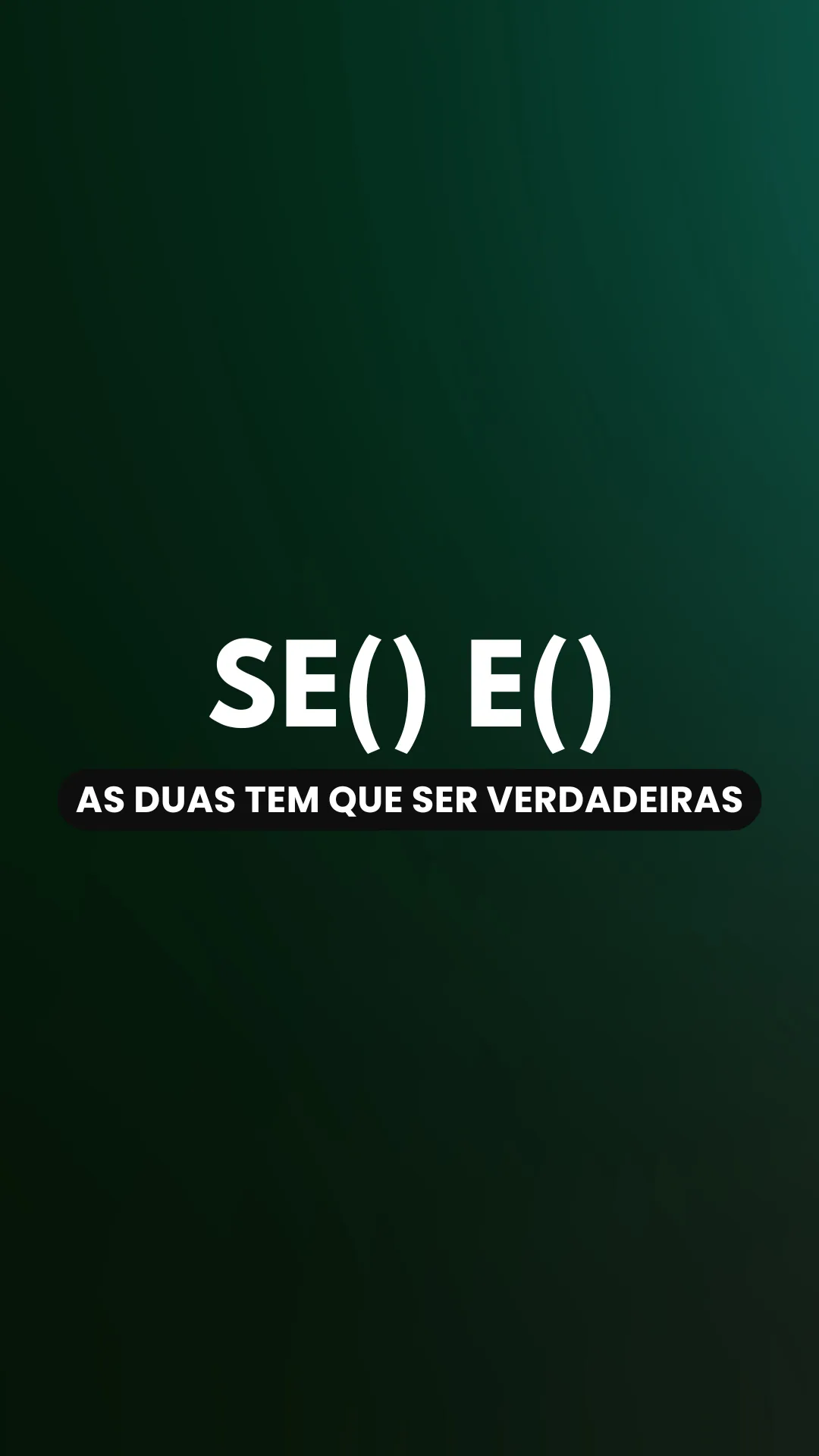 Capa do vídeo: SE() com E(): identifique vendedores que batem meta e estão ativos