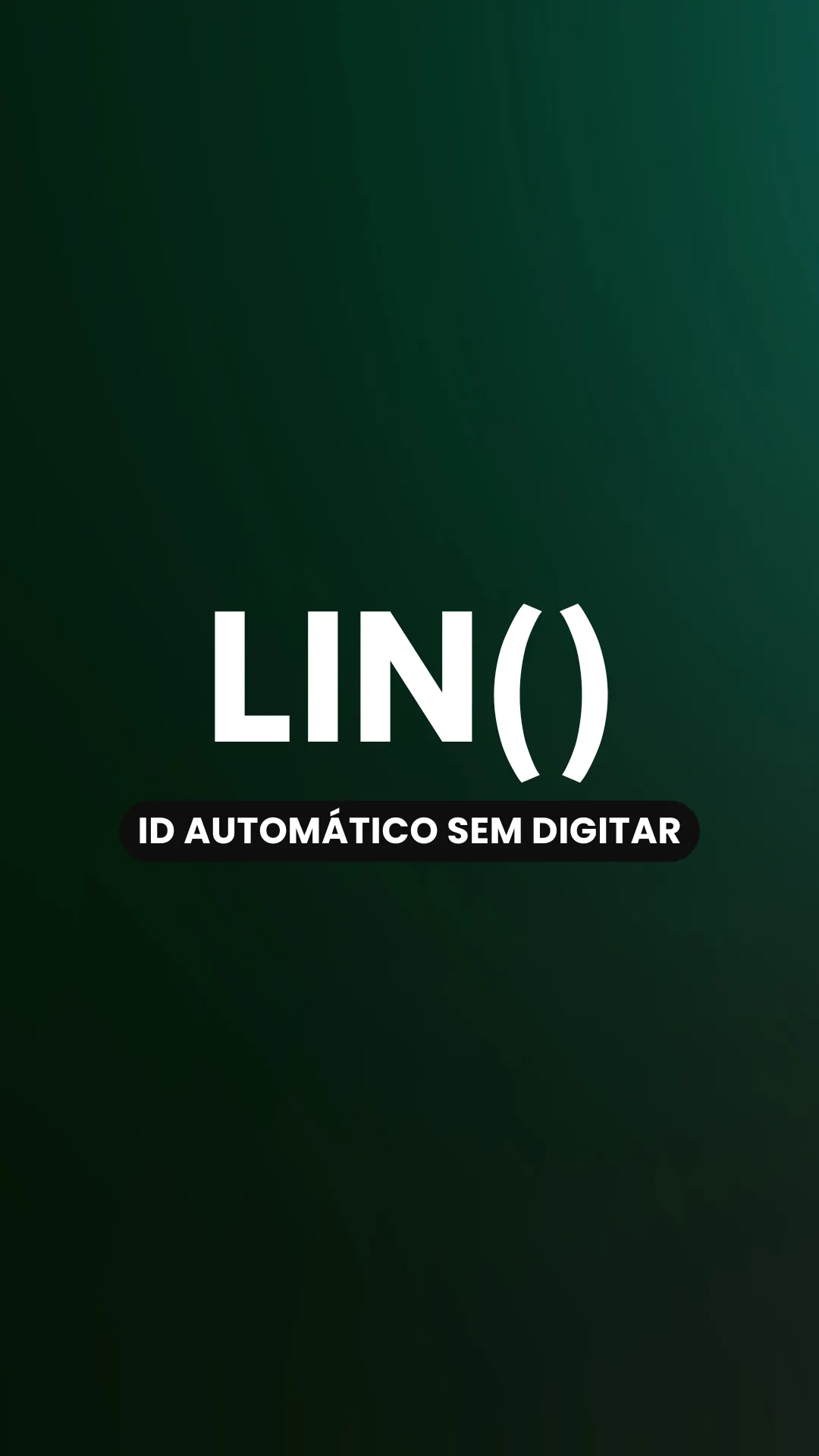 Capa do vídeo: Função LIN(): crie uma numeração sequencial de IDs automática