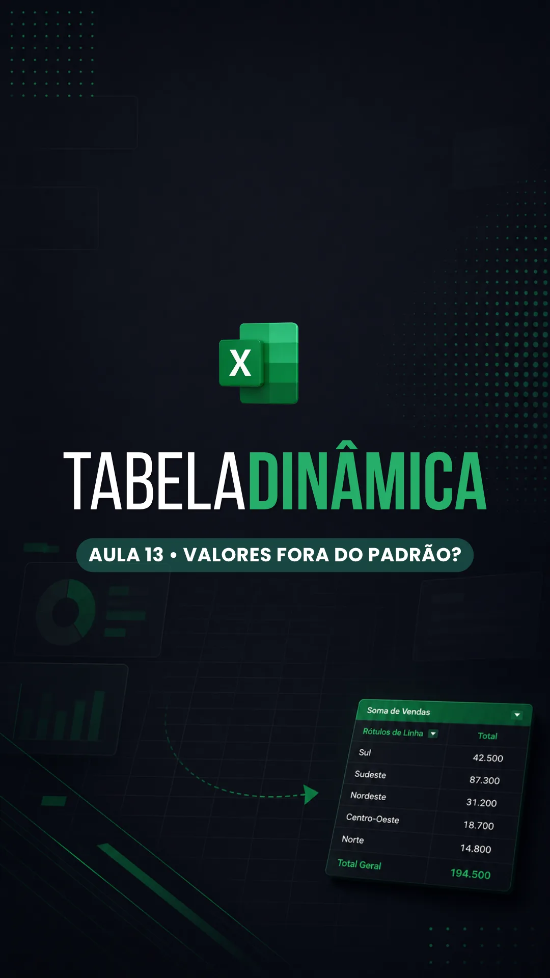 Capa do vídeo: Formatar campo de valor: aplique moeda na tabela dinâmica sem perder ao atualizar