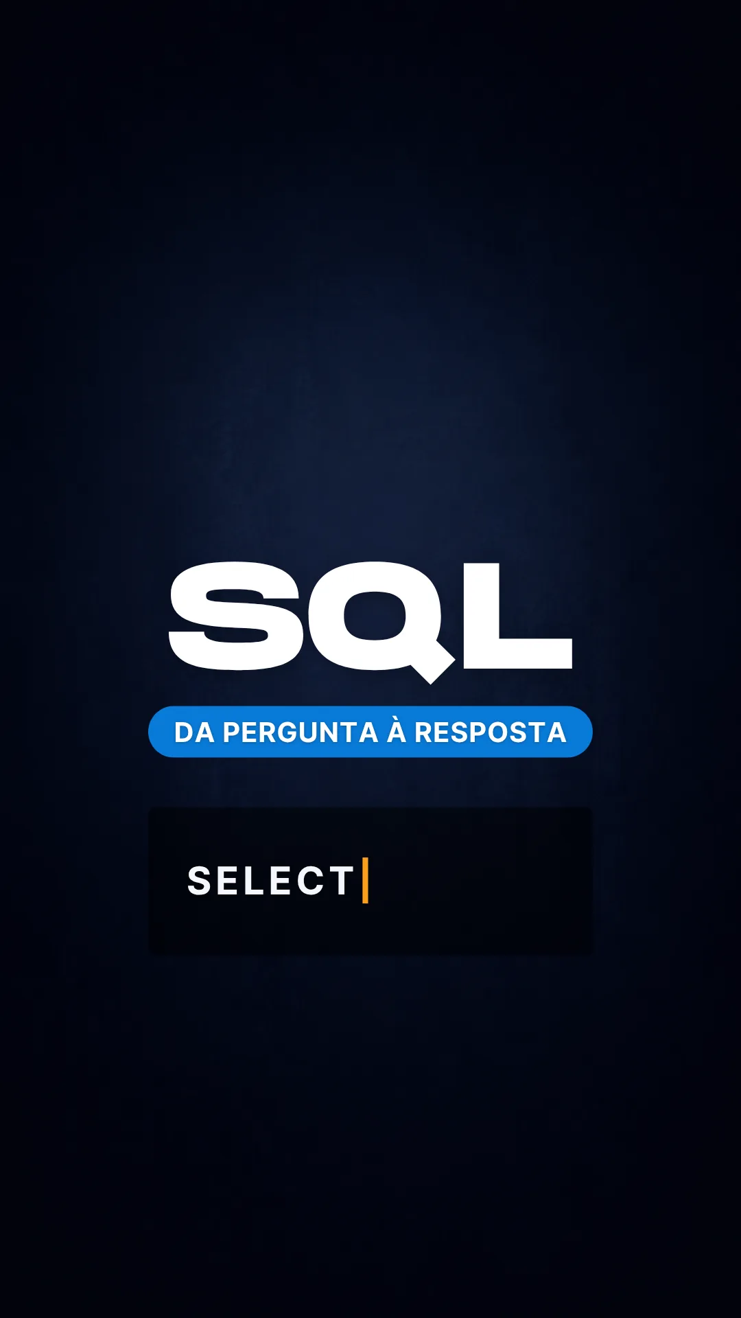Capa do vídeo: SELECT com colunas específicas: traga só o que precisas da tabela
